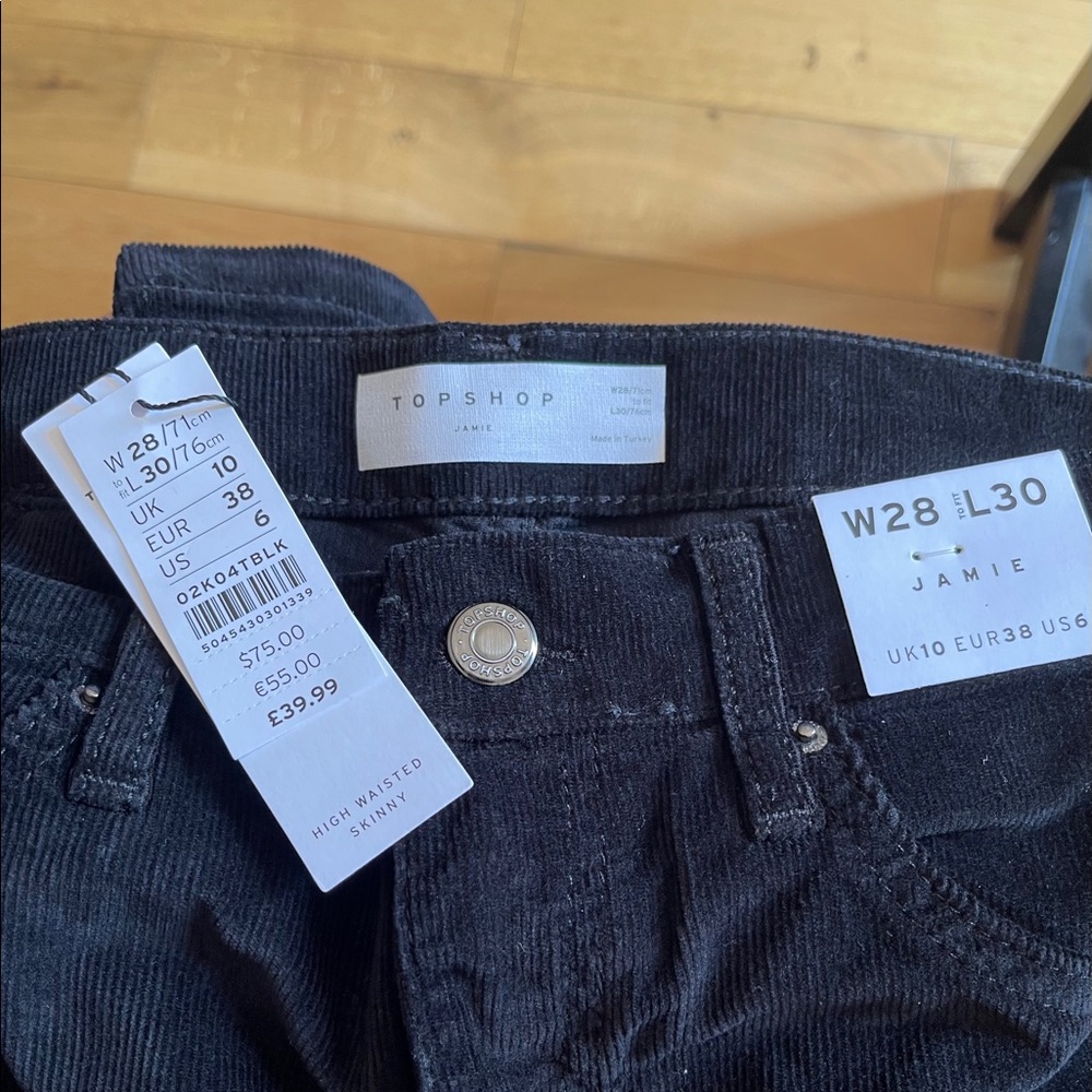 Topshop black jean